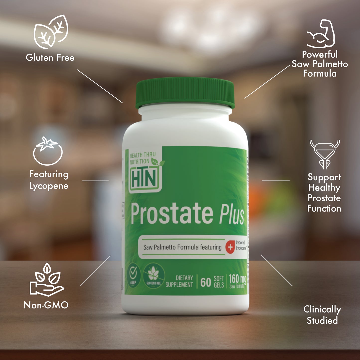 Prostate Plus Complex with Saw Palmetto and Lycored Lycopene™ 60 Softgels