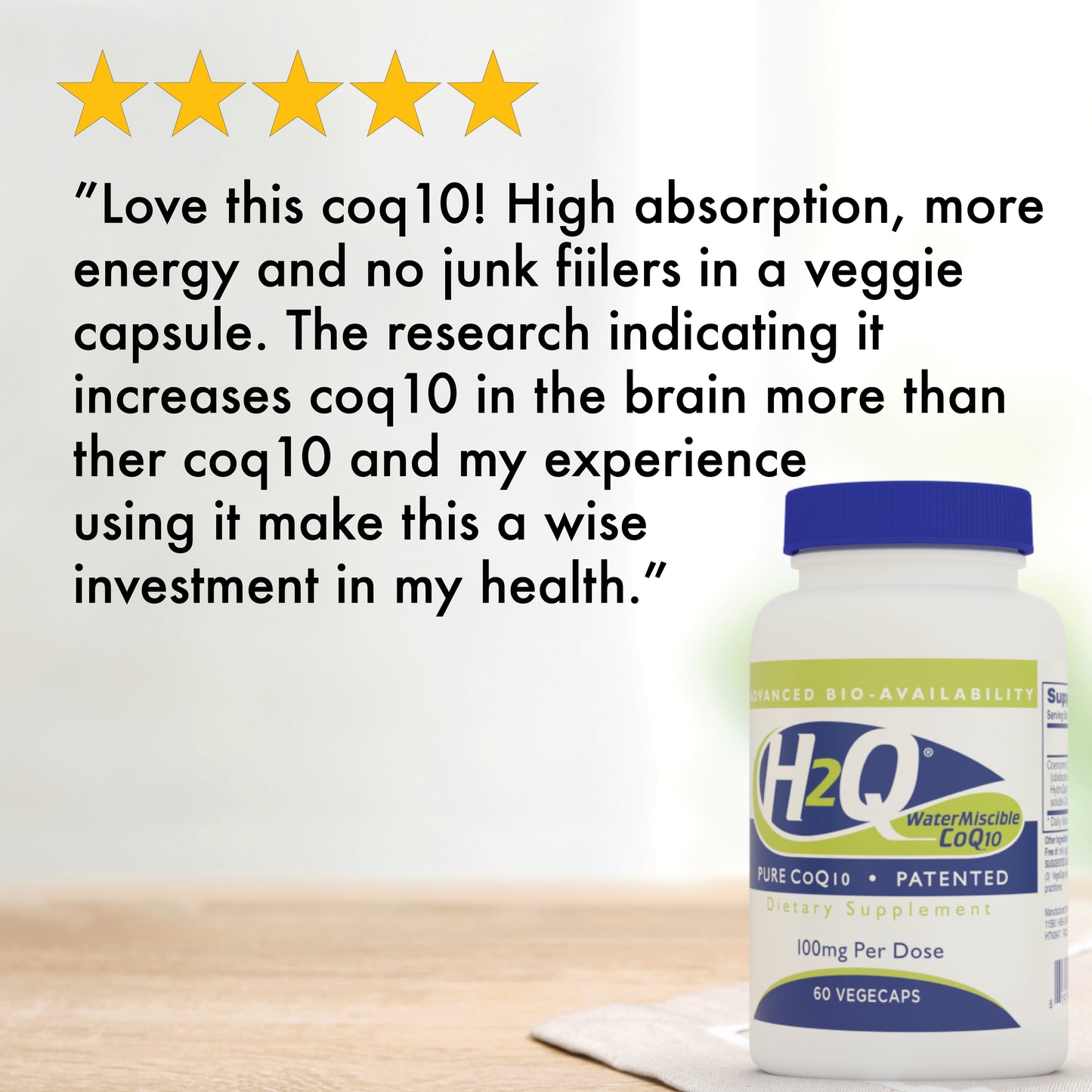 H2Q® 8x Absorption CoQ-10 100mg
