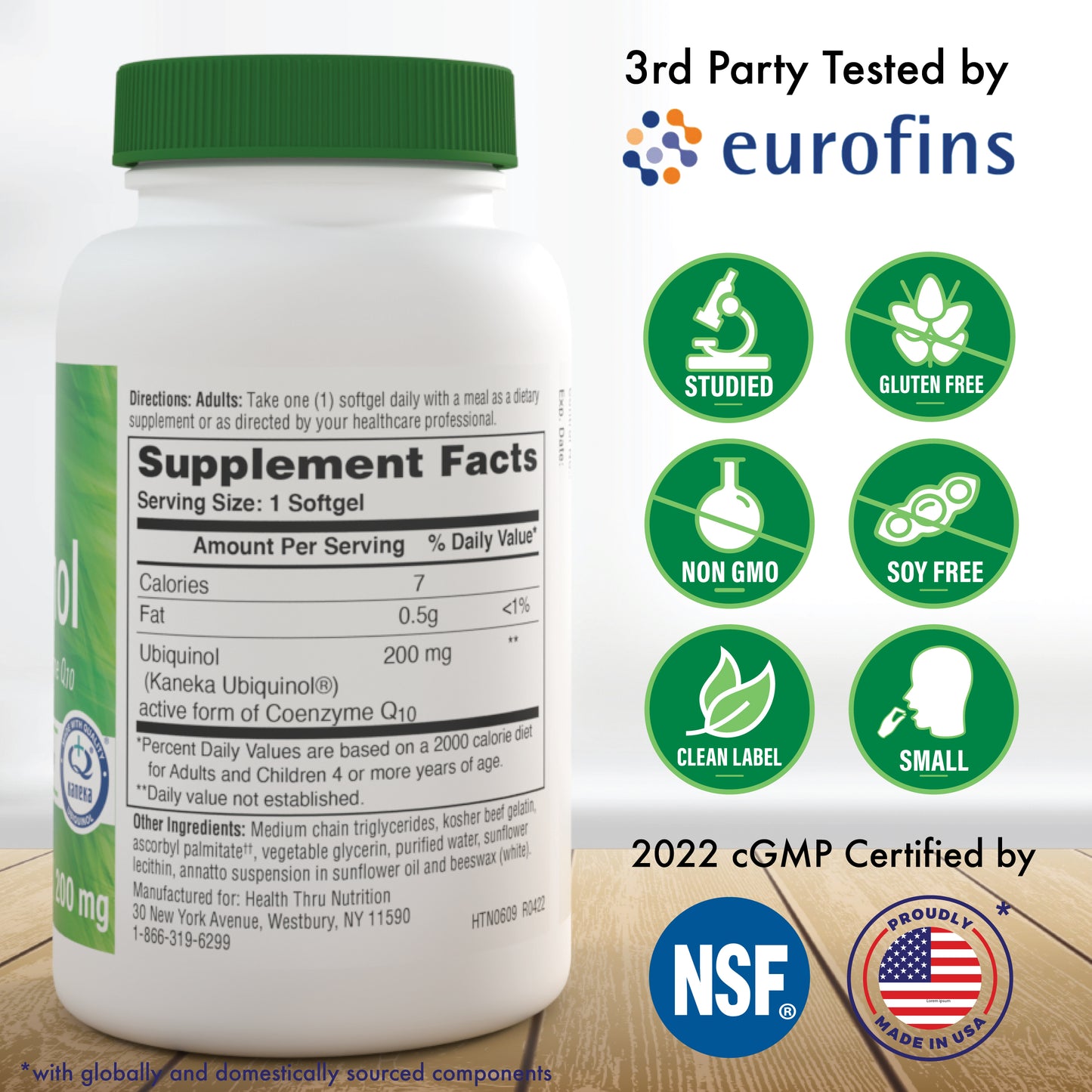 Ubiquinol CoQ10 (Kaneka®) 200mg