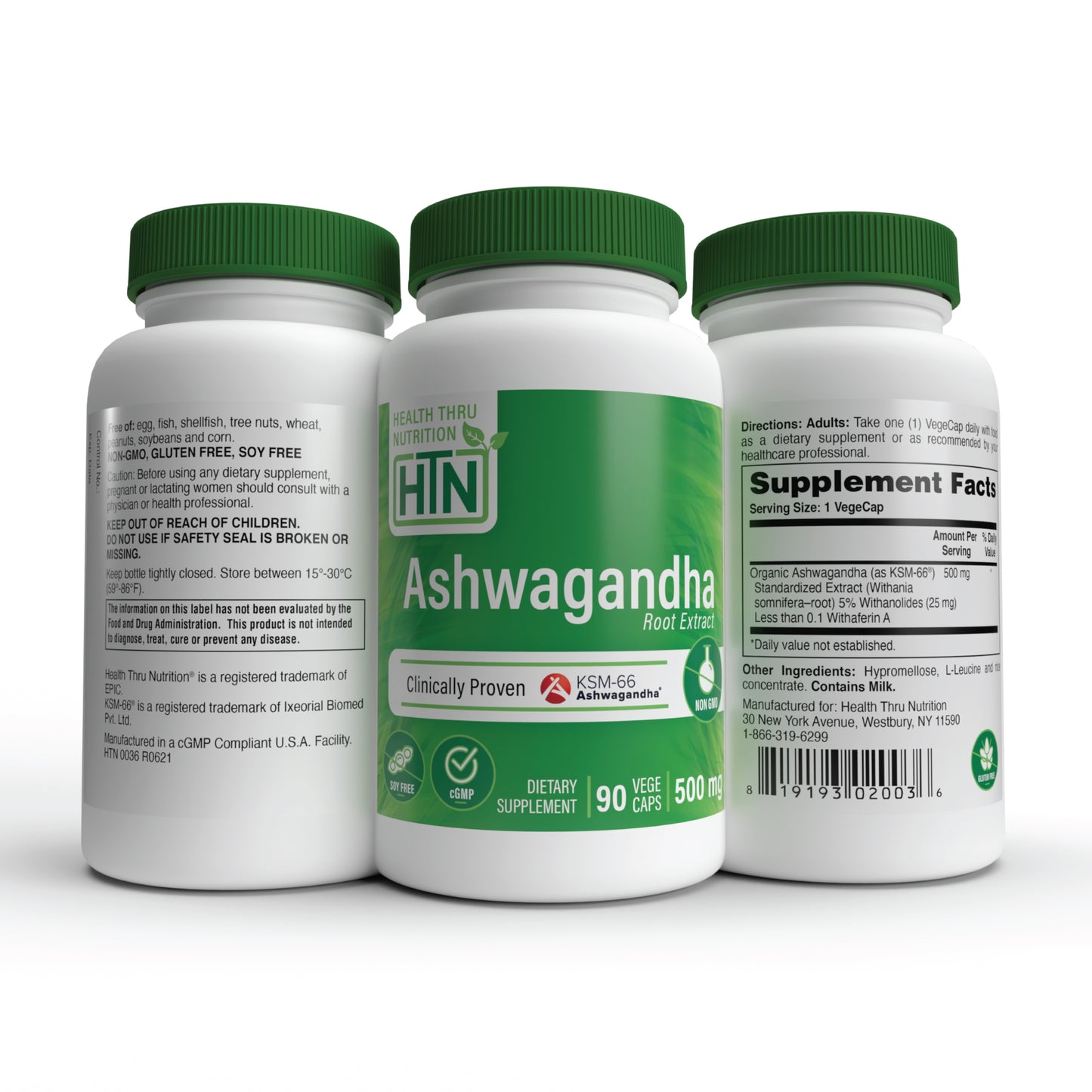 Ashwagandha 500mg as KSM-66® 90 Vegecaps