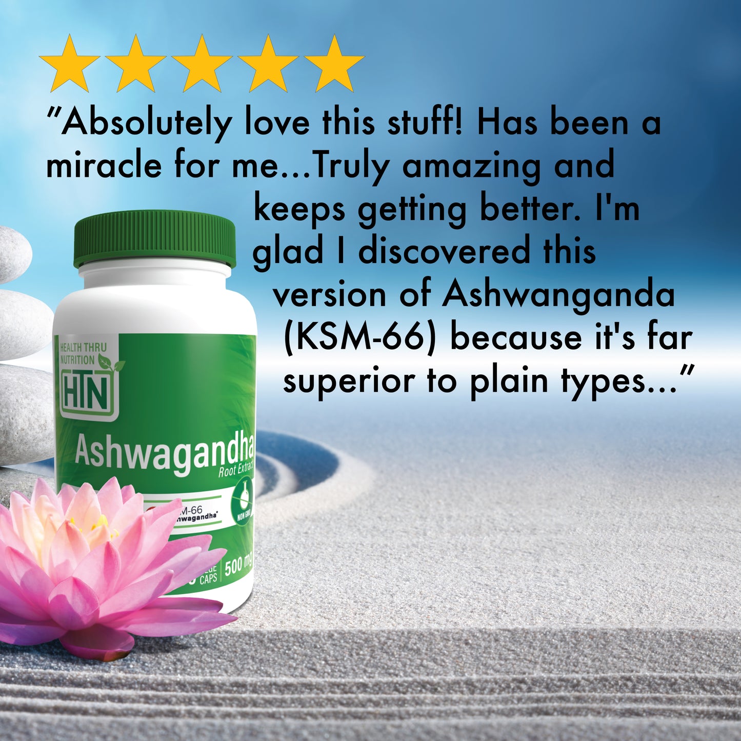 Ashwagandha 500mg as KSM-66® 90 Vegecaps