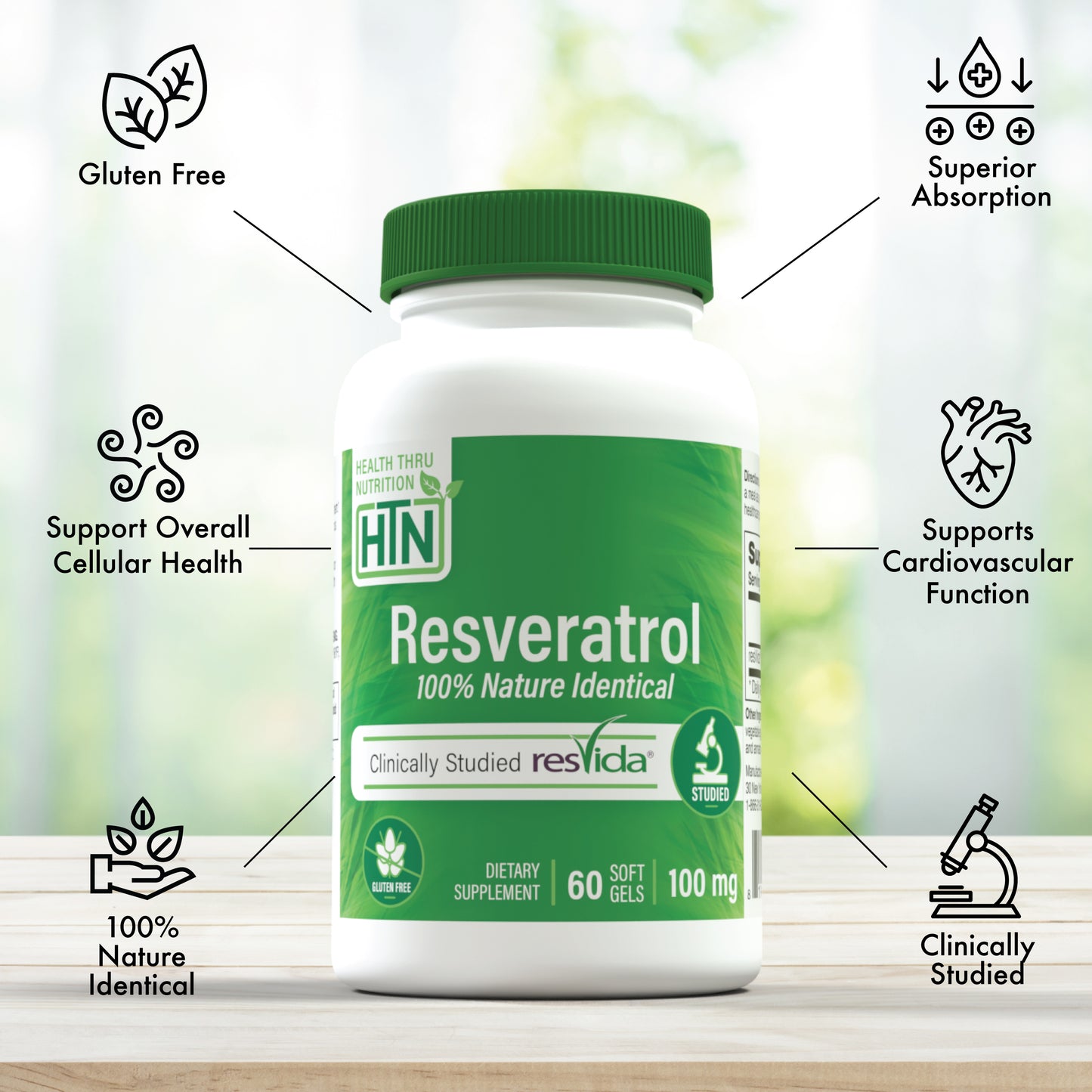 Resveratrol as ResVida™ 100mg