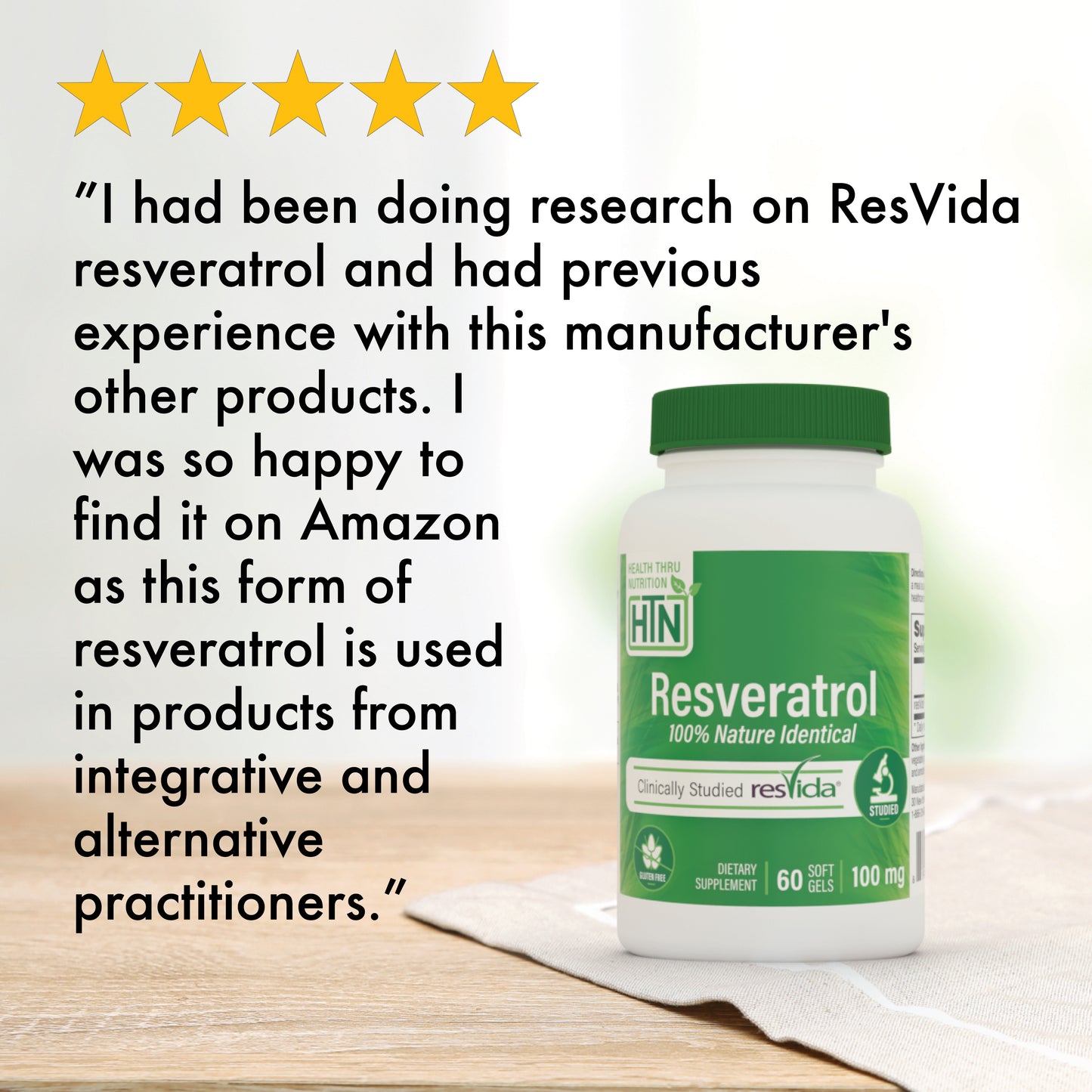 Resveratrol as ResVida™ 100mg