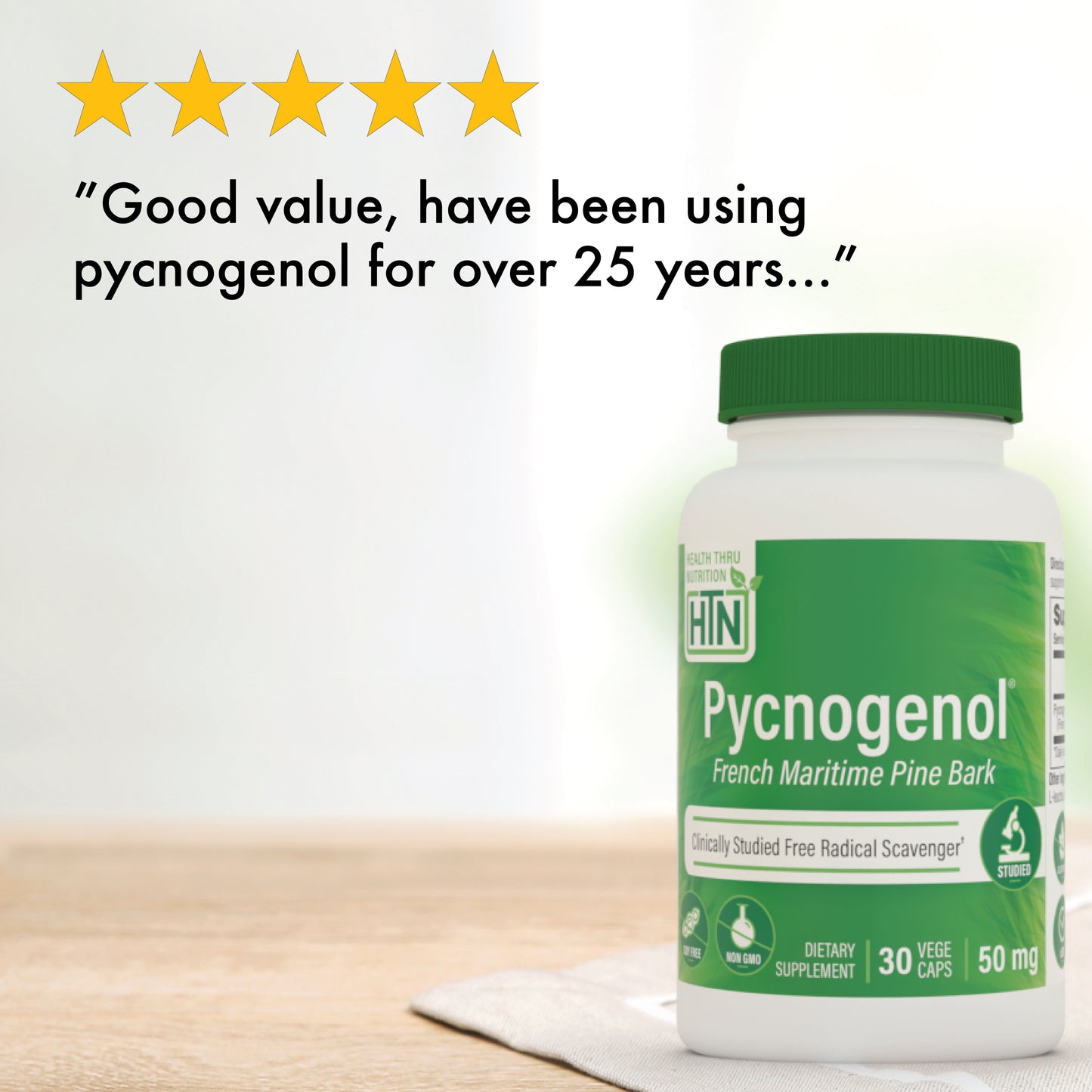 Pycnogenol® (French Maritime Pine Bark) 50mg 30 Vegecaps