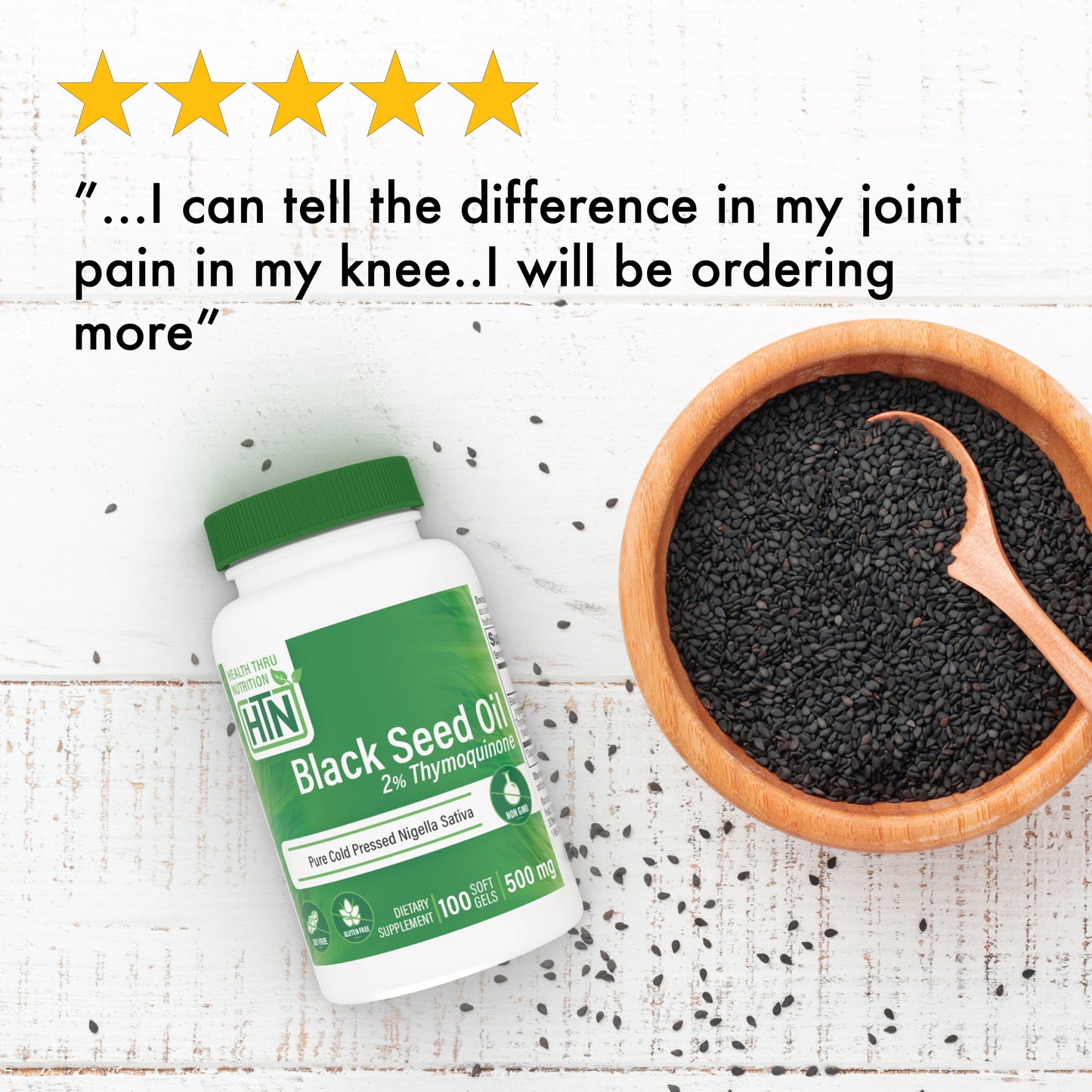 Black Seed Oil 500mg 2% Thymoquinone
