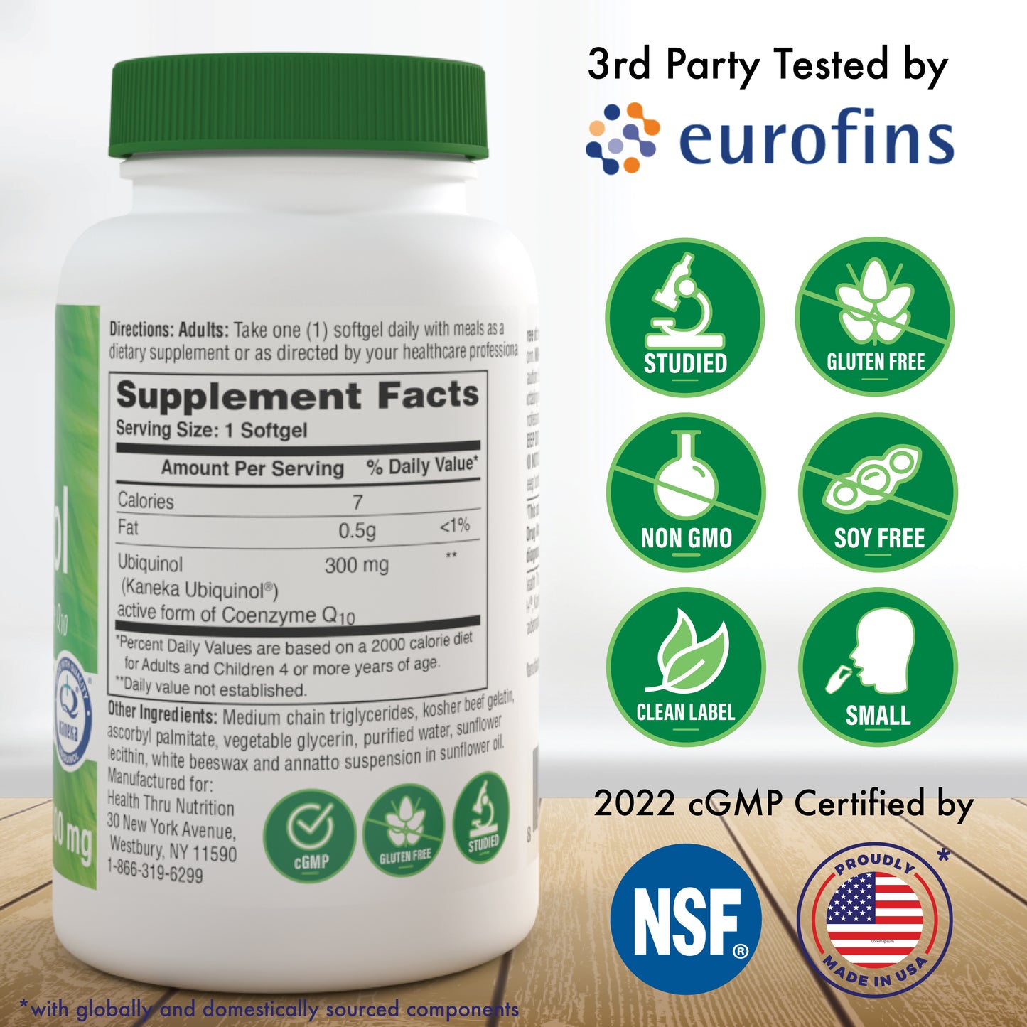 Ubiquinol CoQ10 (Kaneka®) 300mg