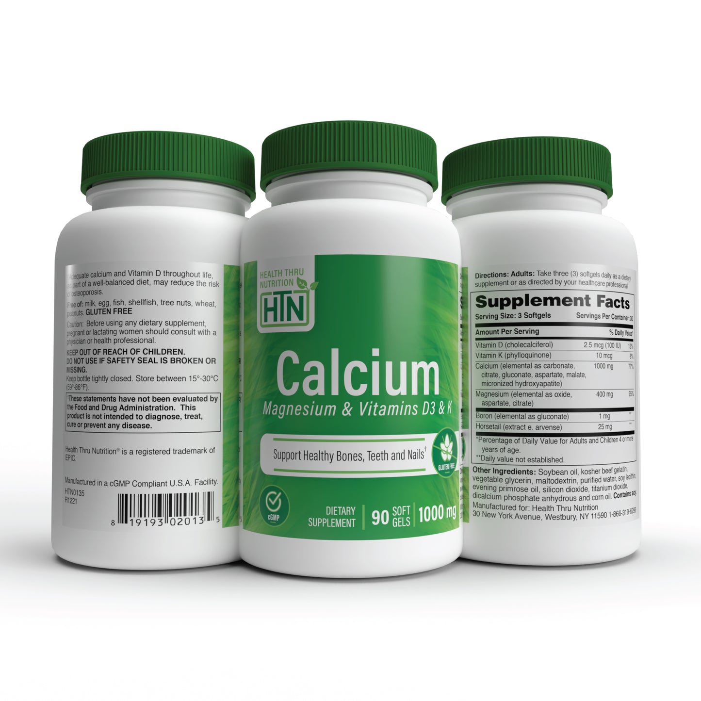 Calcium Magnesium & Vitamins D3 and K