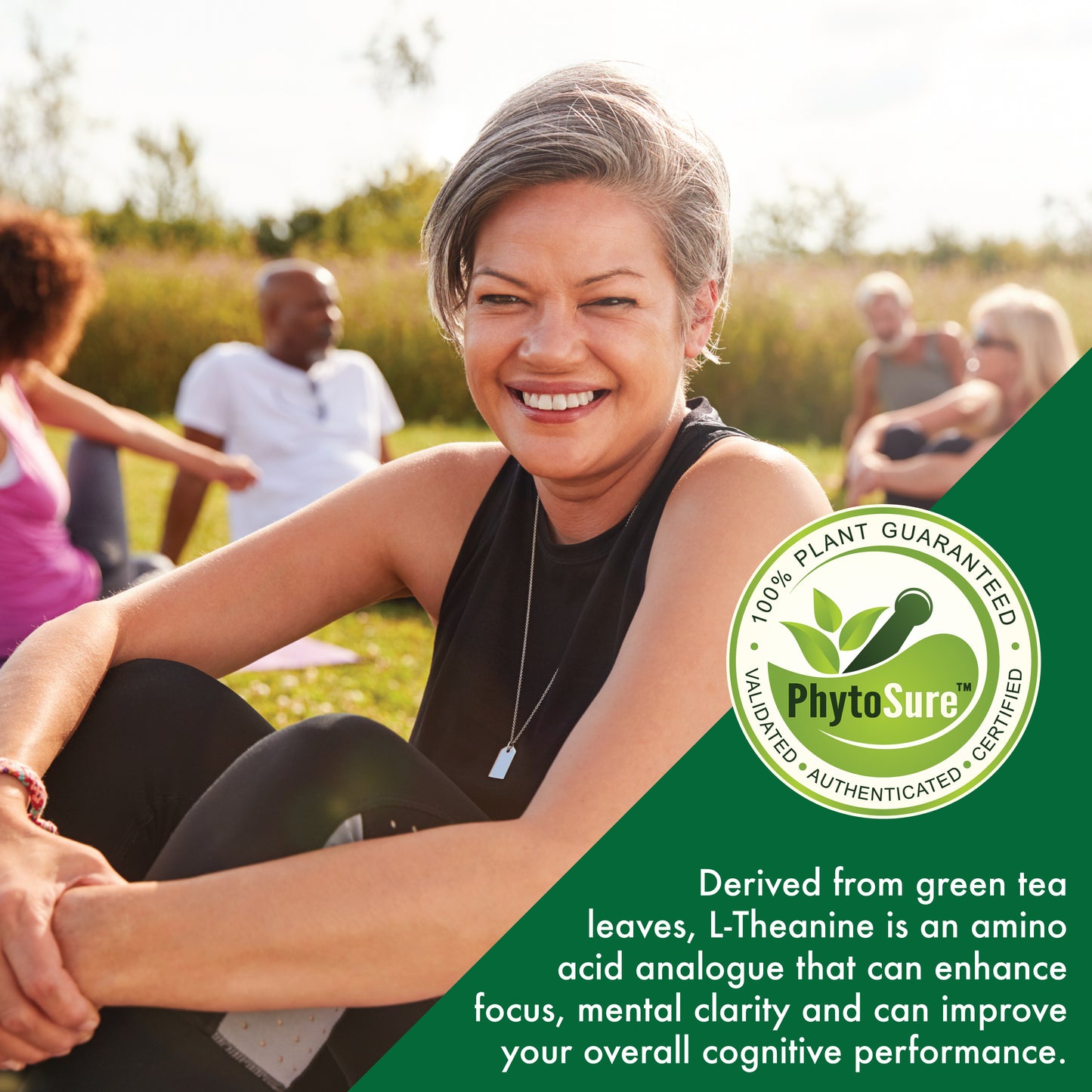 L-Theanine 200mg as Phytosure™ Certified 60 Vegecaps