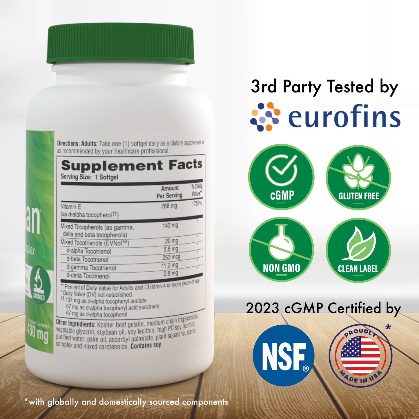 Tocospan® (w/ EVNol™) Full Spectrum Vitamin E Complex