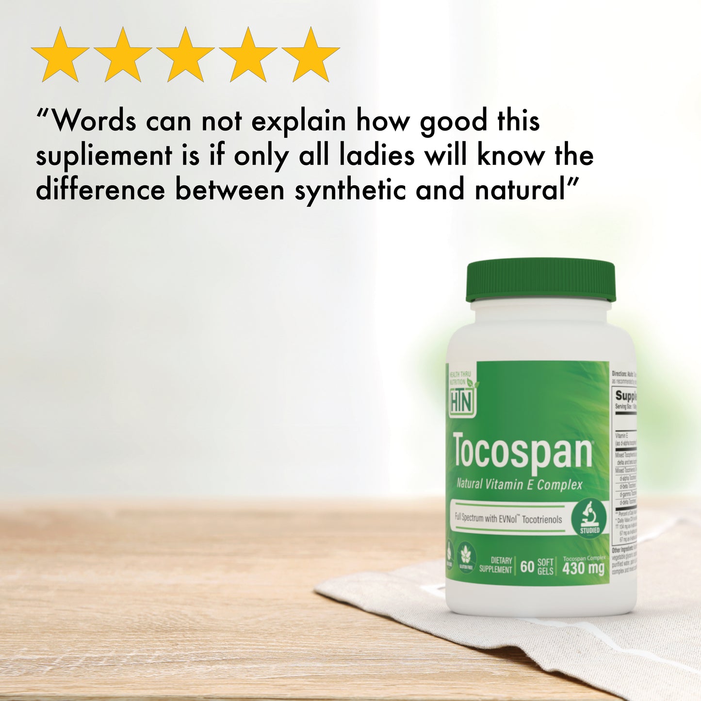 Tocospan® (w/ EVNol™) Full Spectrum Vitamin E Complex