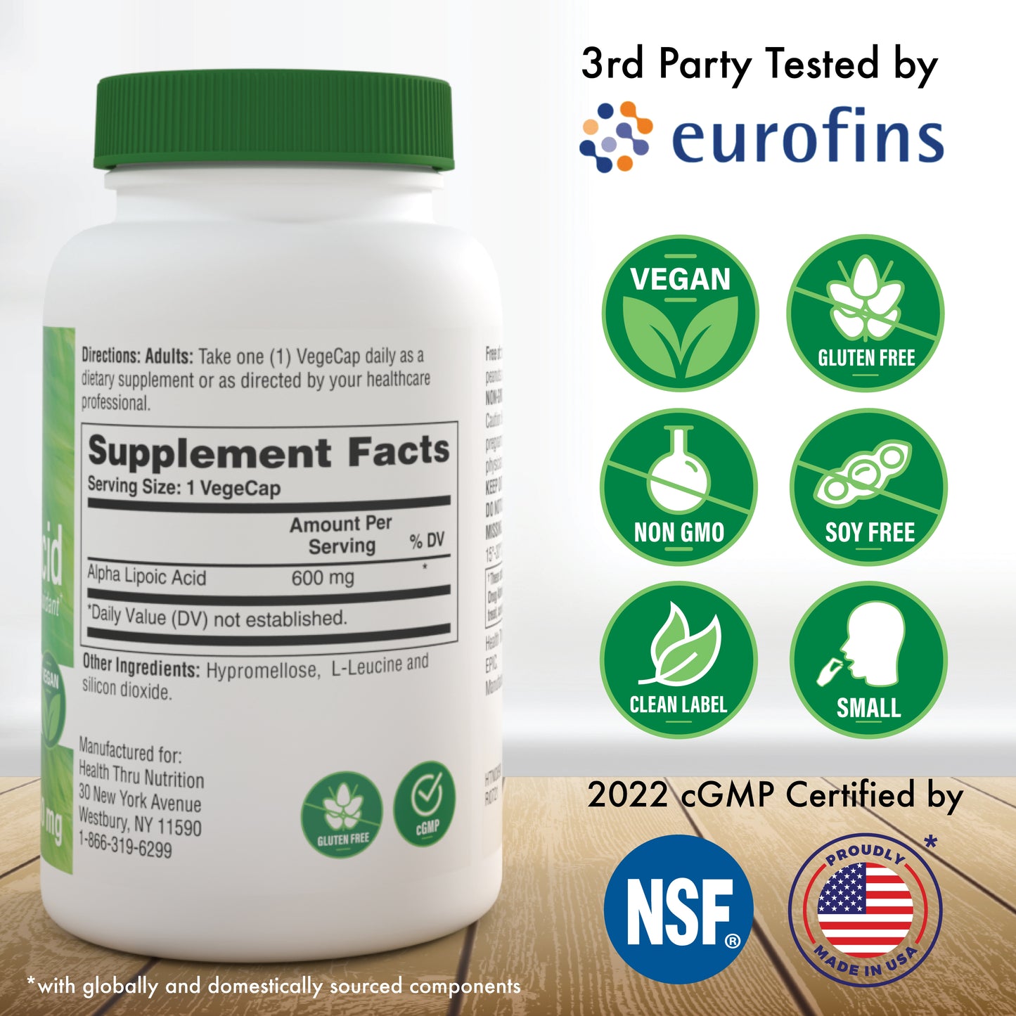 Alpha Lipoic Acid (ALA) 600mg