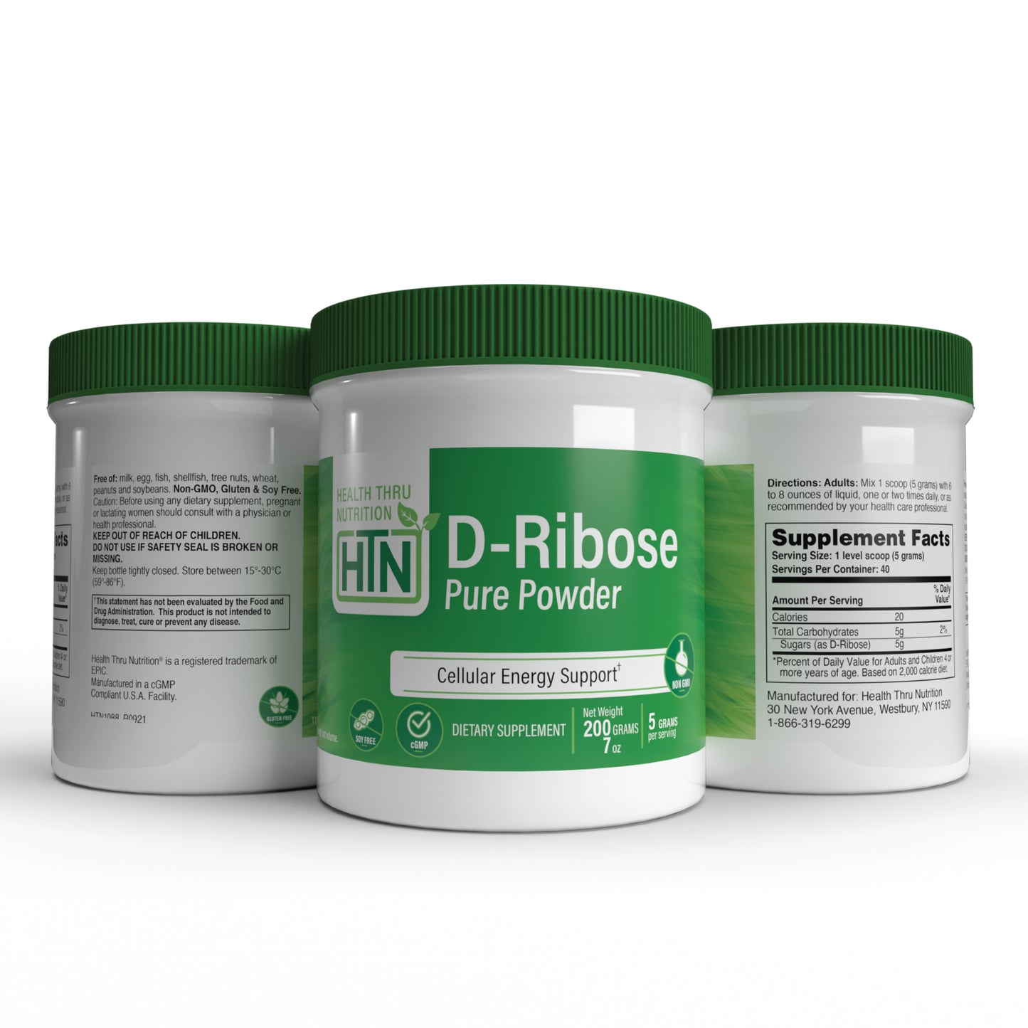 D-Ribose Pure Powder 200g Jar