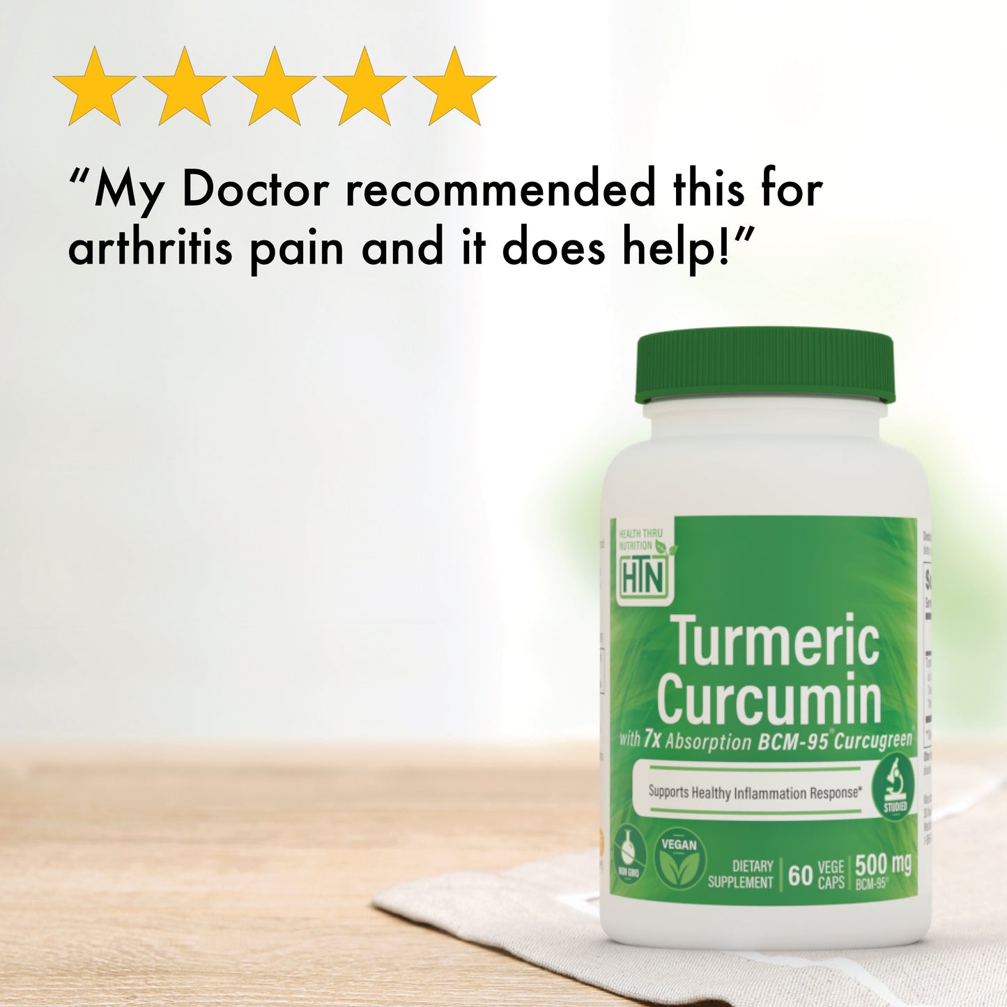 Turmeric Curcumin Complex 500mg as BCM-95® Curcugreen®