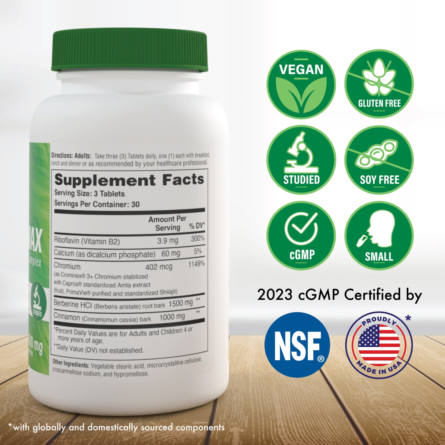 GlucoPro™ MAX - Berberine + Chromium Complex