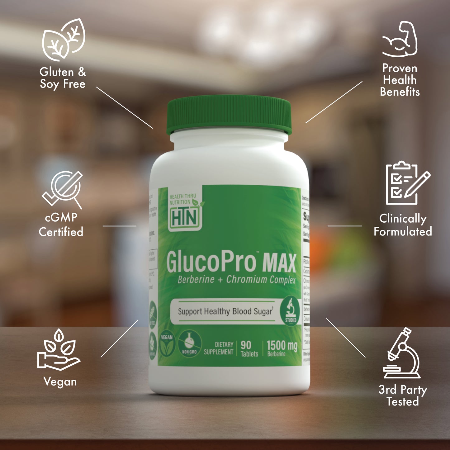 GlucoPro™ MAX - Berberine + Chromium Complex