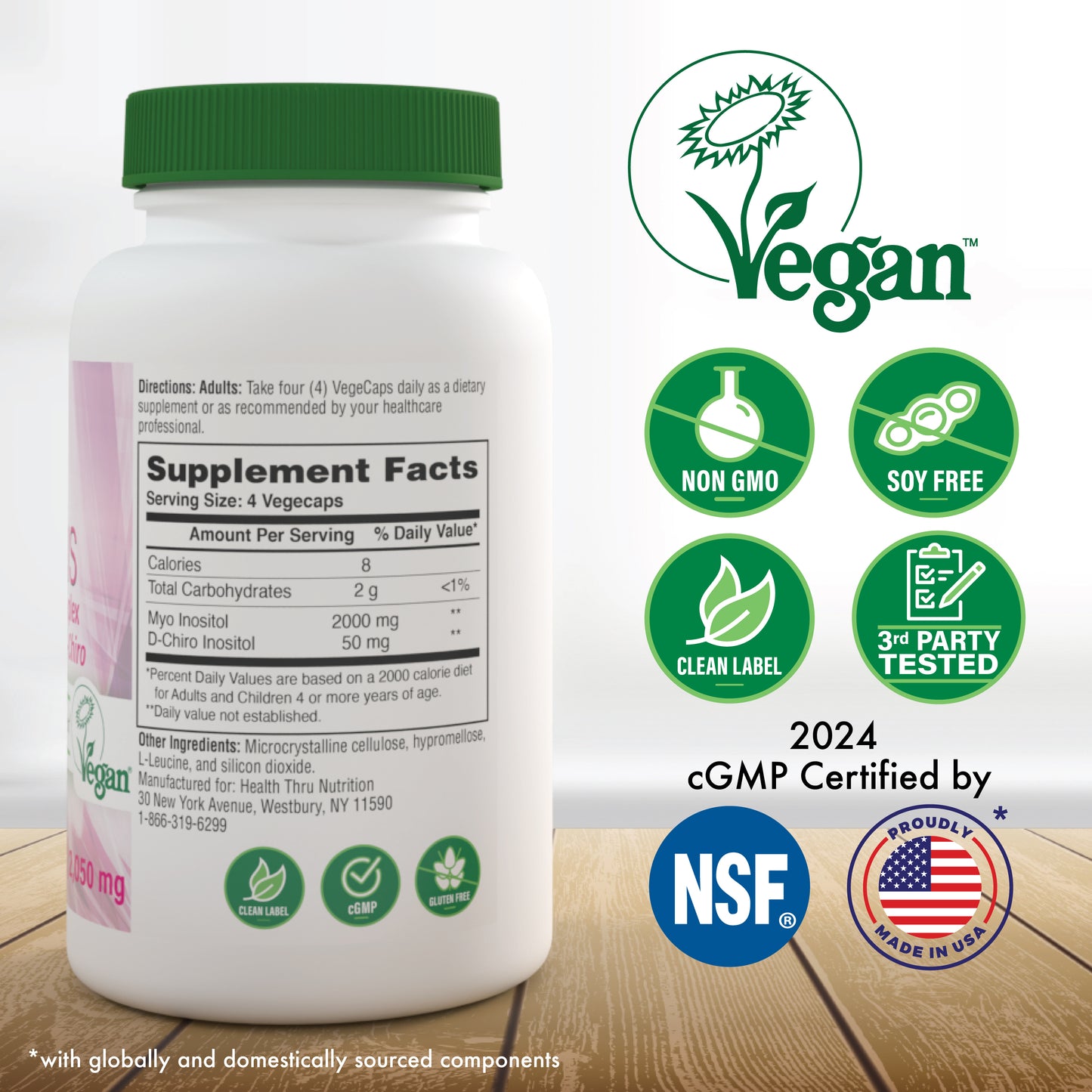 OVARIS Ovarian Health Complex 40:1 Myo to D-Chiro Inositol