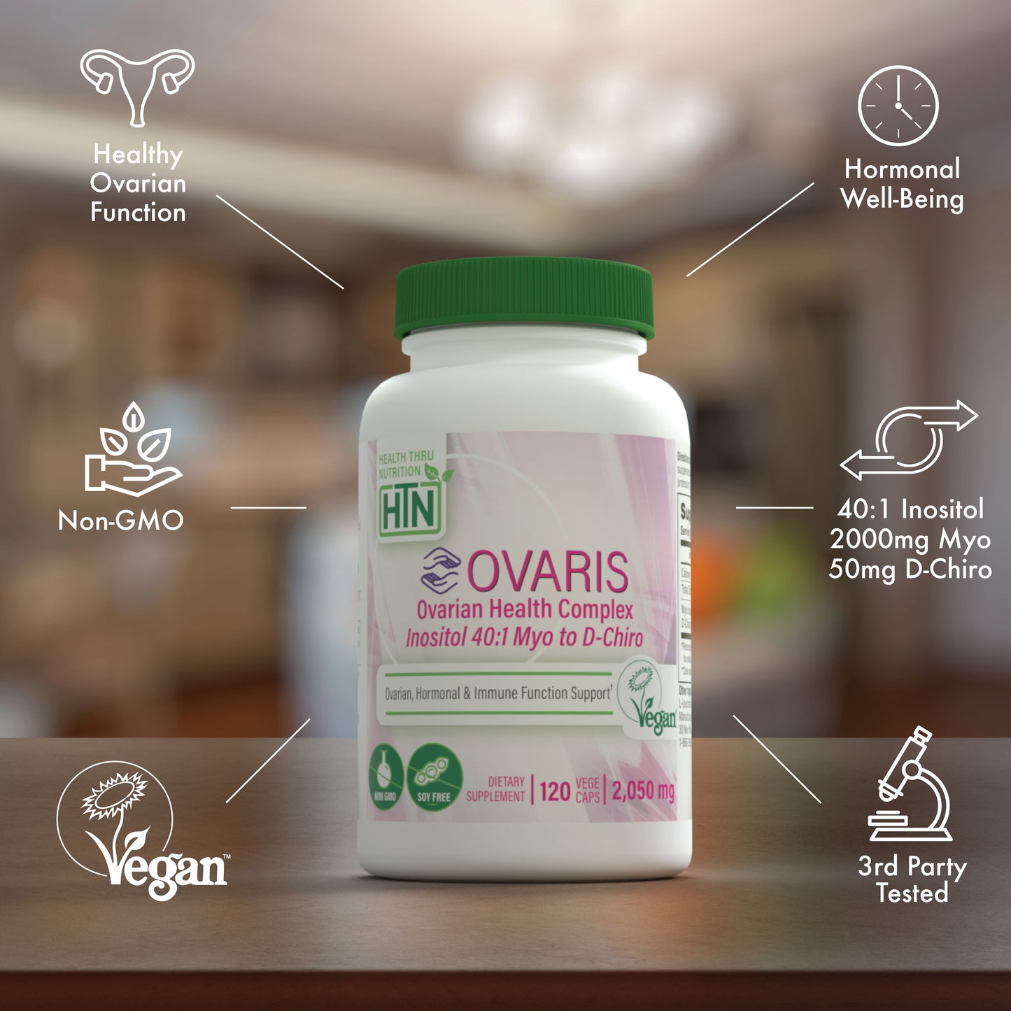 OVARIS Ovarian Health Complex 40:1 Myo to D-Chiro Inositol