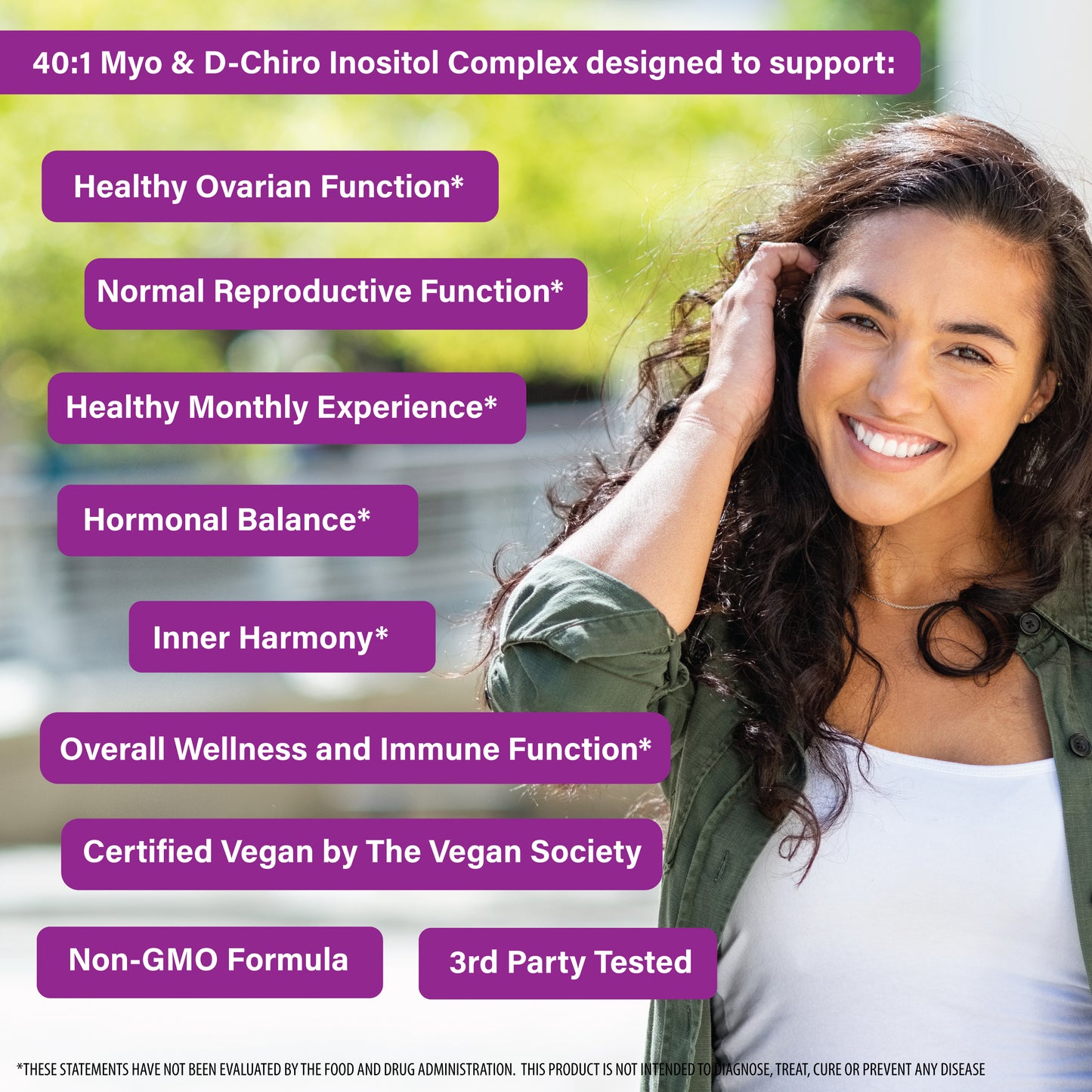 OVARIS Ovarian Health Complex 40:1 Myo to D-Chiro Inositol