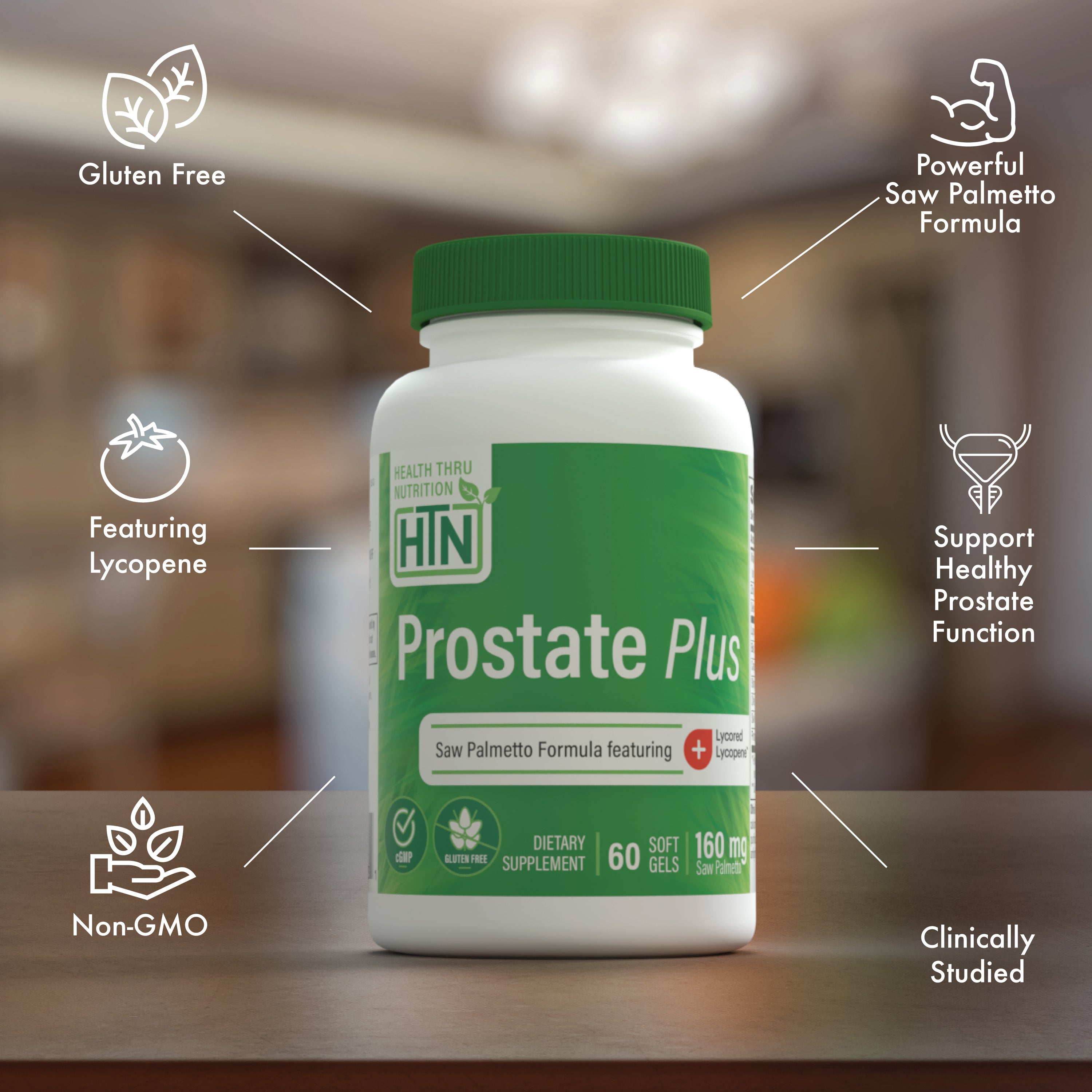 3 Bottles Prostate Plus+ Proprietary Prostate Support top Formula 60 Capsules x3