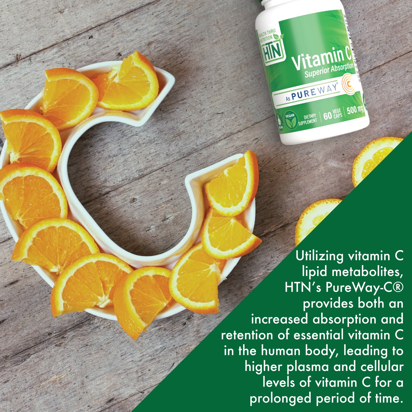 Vitamin-C 500mg as High Absorption PureWay-C®