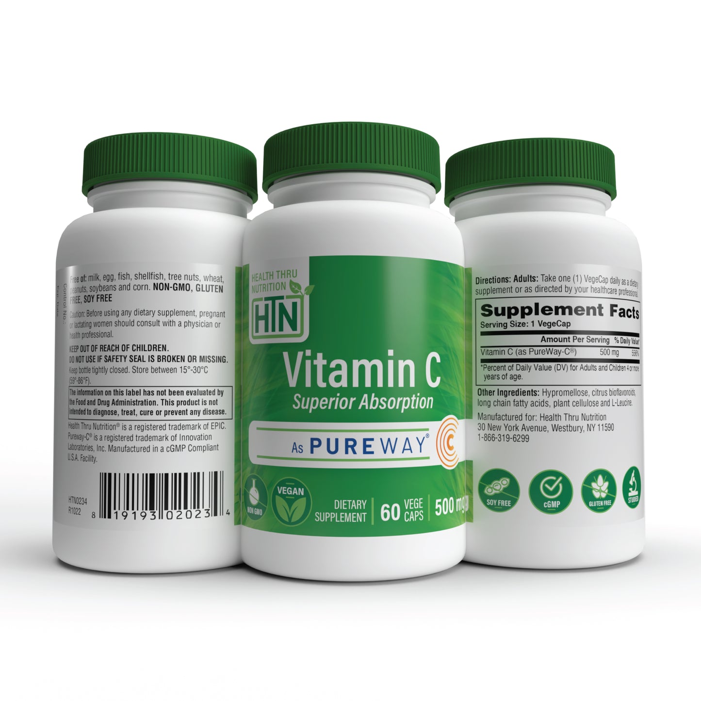 Vitamin-C 500mg as High Absorption PureWay-C®