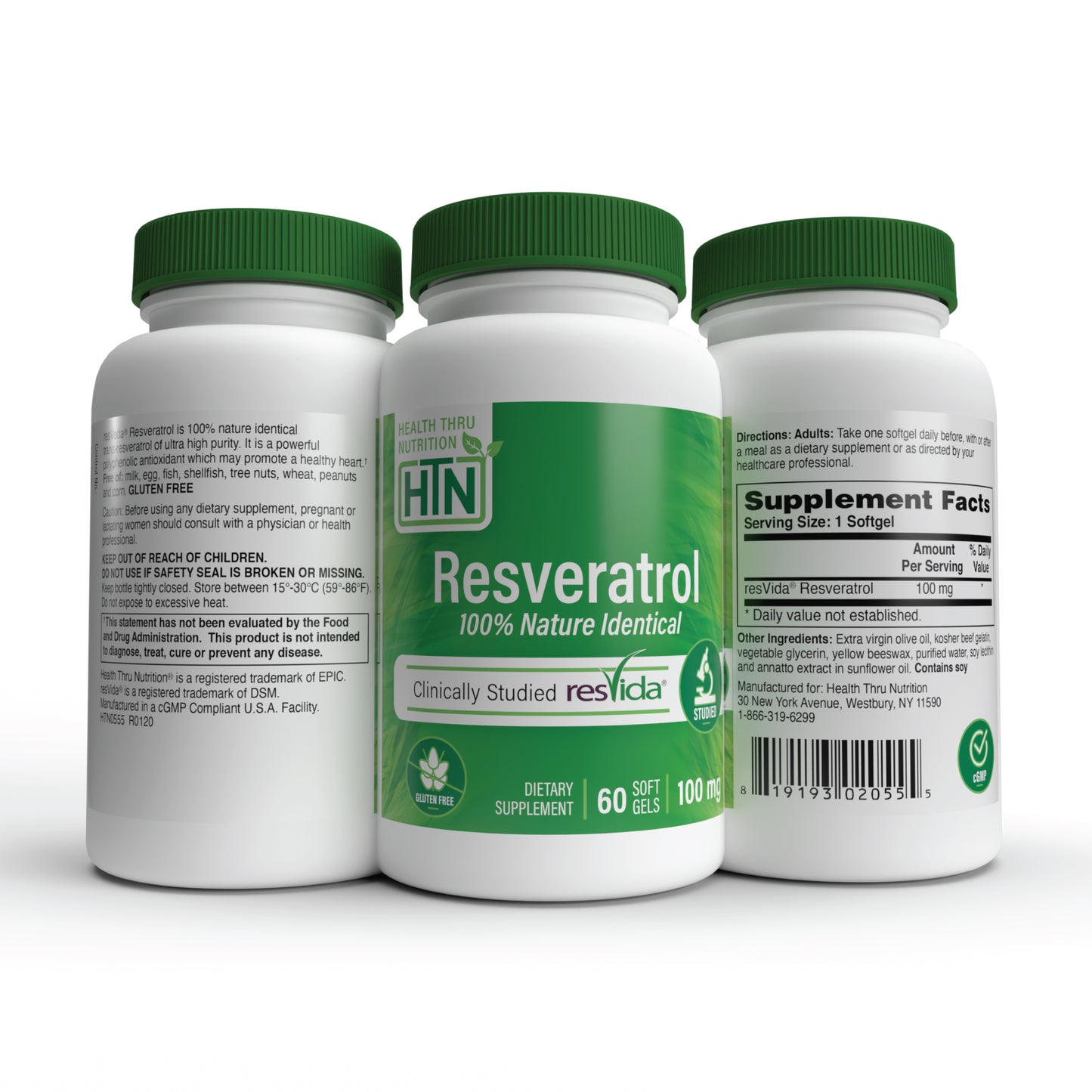 Resveratrol as ResVida™ 100mg