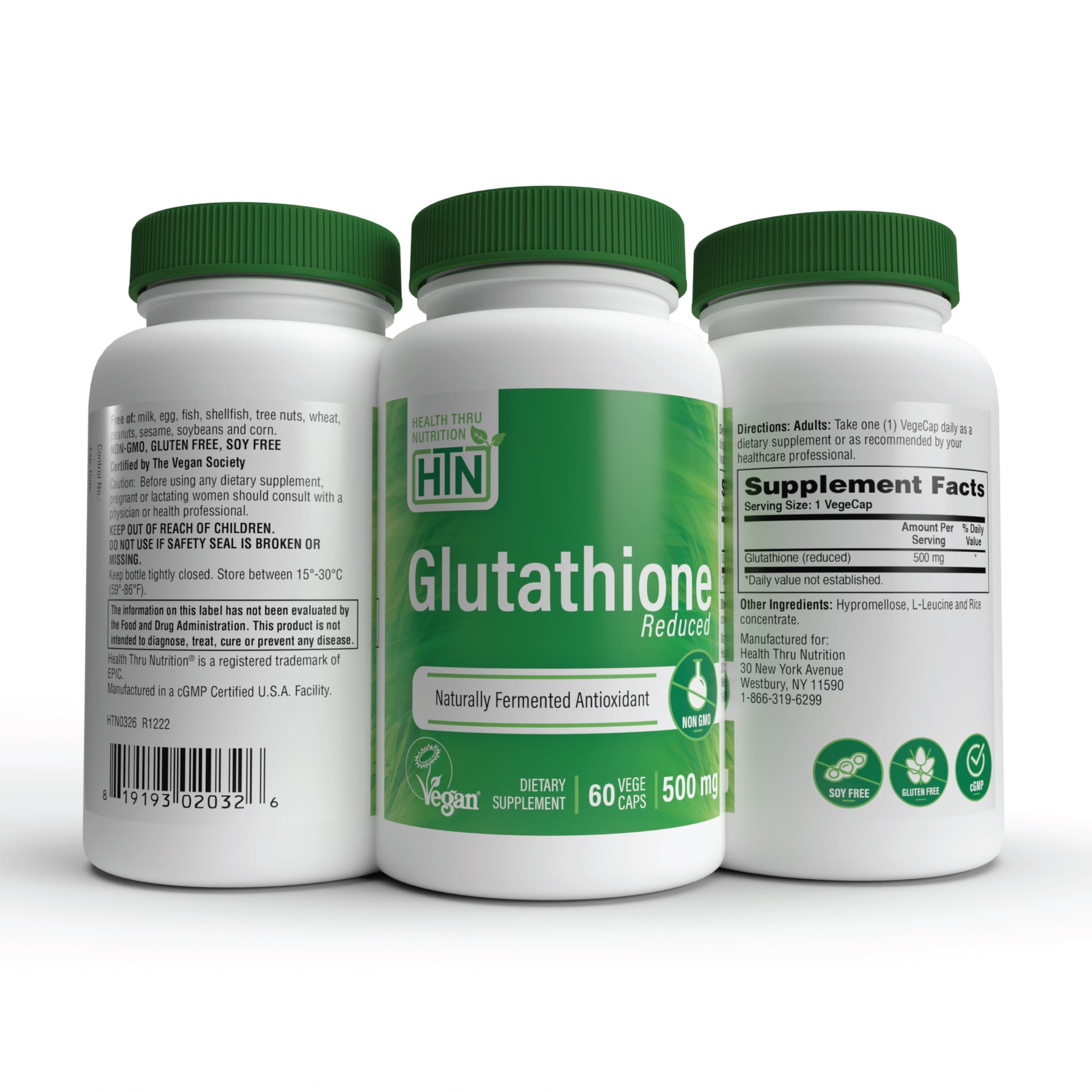 Glutathione (Reduced) 500mg 60 Vegecaps Health Thru Nutrition Glutathione (Reduced) 500mg 60 Vegecaps Health Thru Nutrition