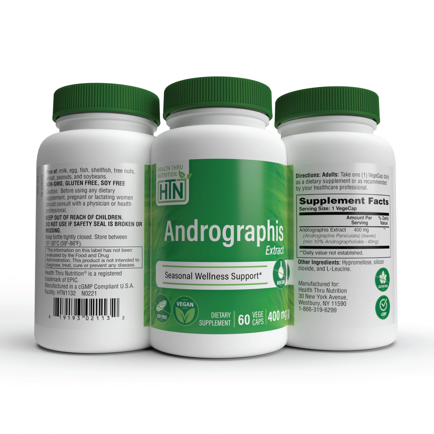 Andrographis Extract 400mg 10% Andrographolides