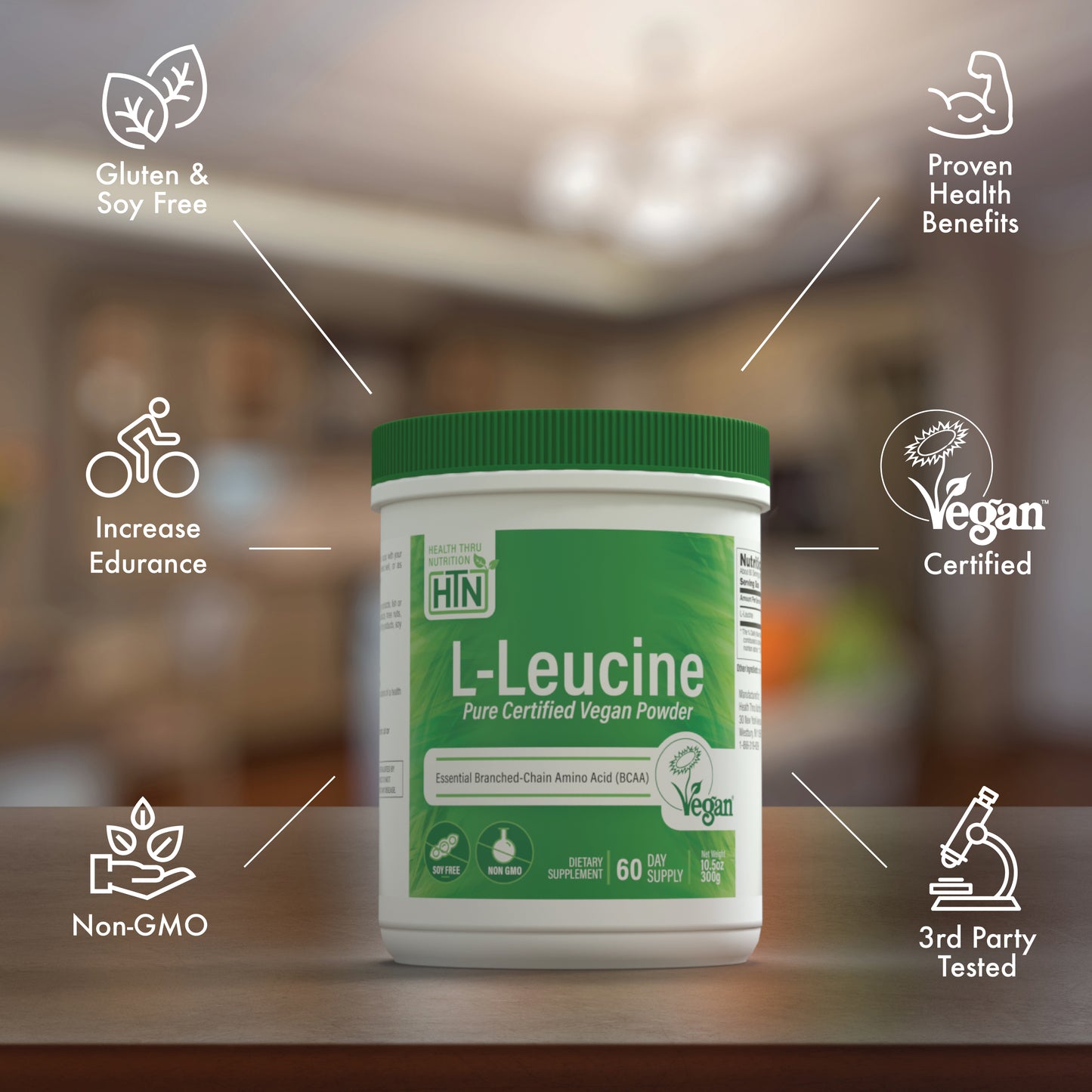 L-Leucine Powder 300g Jar