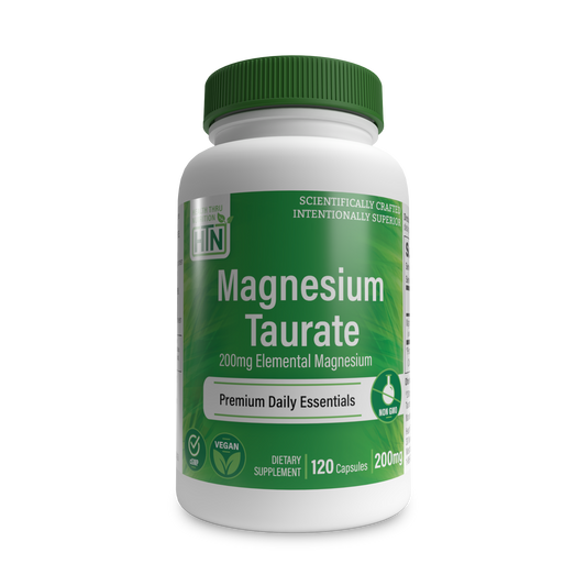 Magnesium Taurate 200mg Elemental Magnesium from 1,000mg Magnesium Taurate 120 Capsules