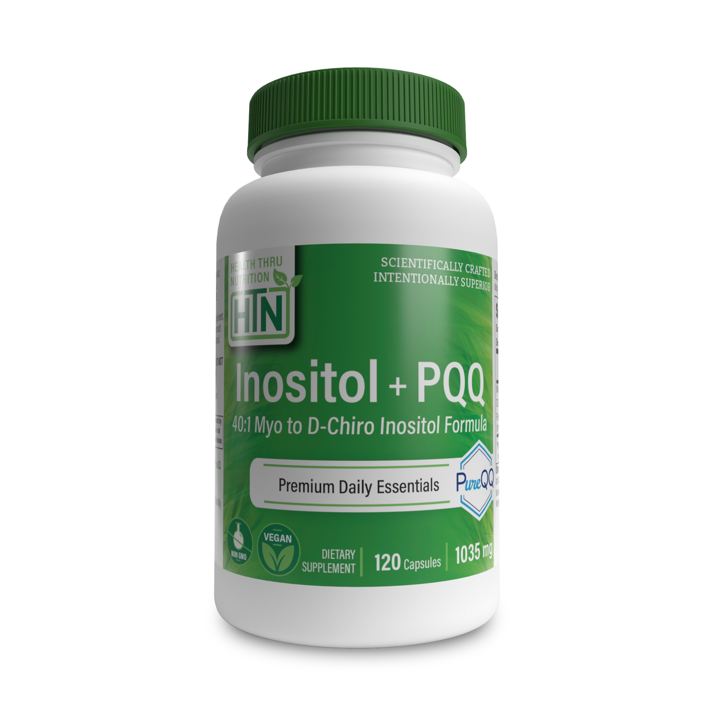 Inositol 40:1 Myo to D-Chiro Inositol Formula + PQQ 10mg 120 count