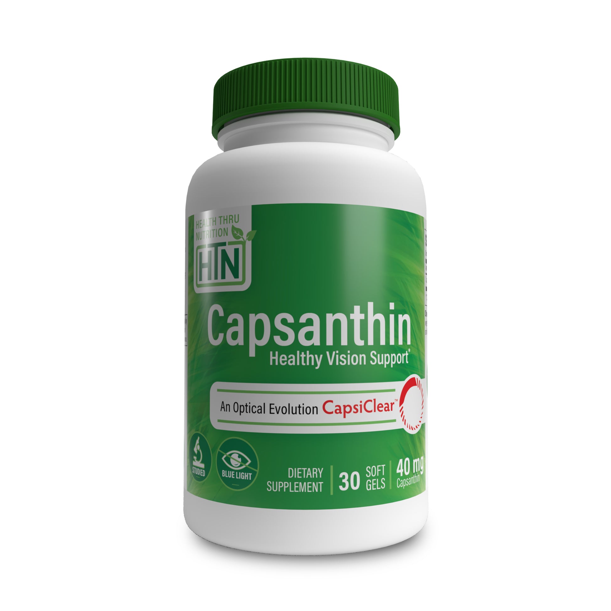 Health Thru Nutrition, Capsanthin 40mg (as CapsiClear ) Healthy Vision Support, 30 Softgels