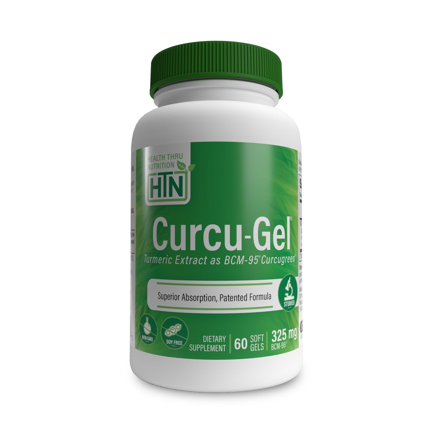 Curcu-Gel® 325mg BCM-95® Curcugreen® Turmeric Extract 60 Softgels