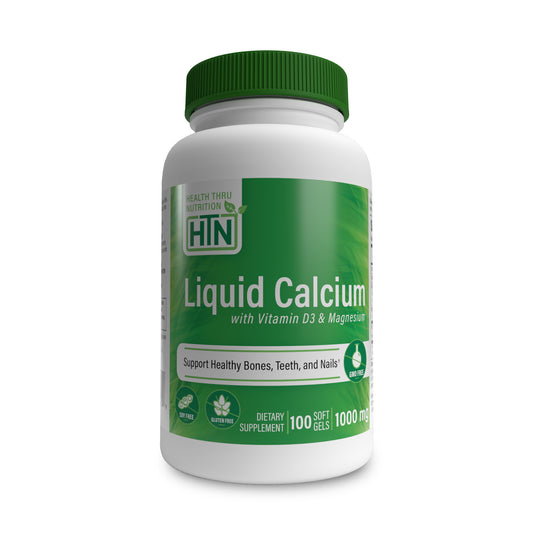 Liquid Calcium & Magnesium with 1000 IU Vitamin D3 100 Softgels