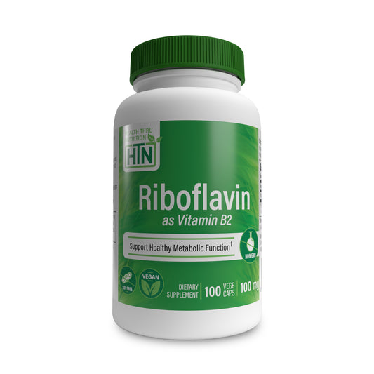 Riboflavin (Vitamin B2) 100mg 100 Vegecaps
