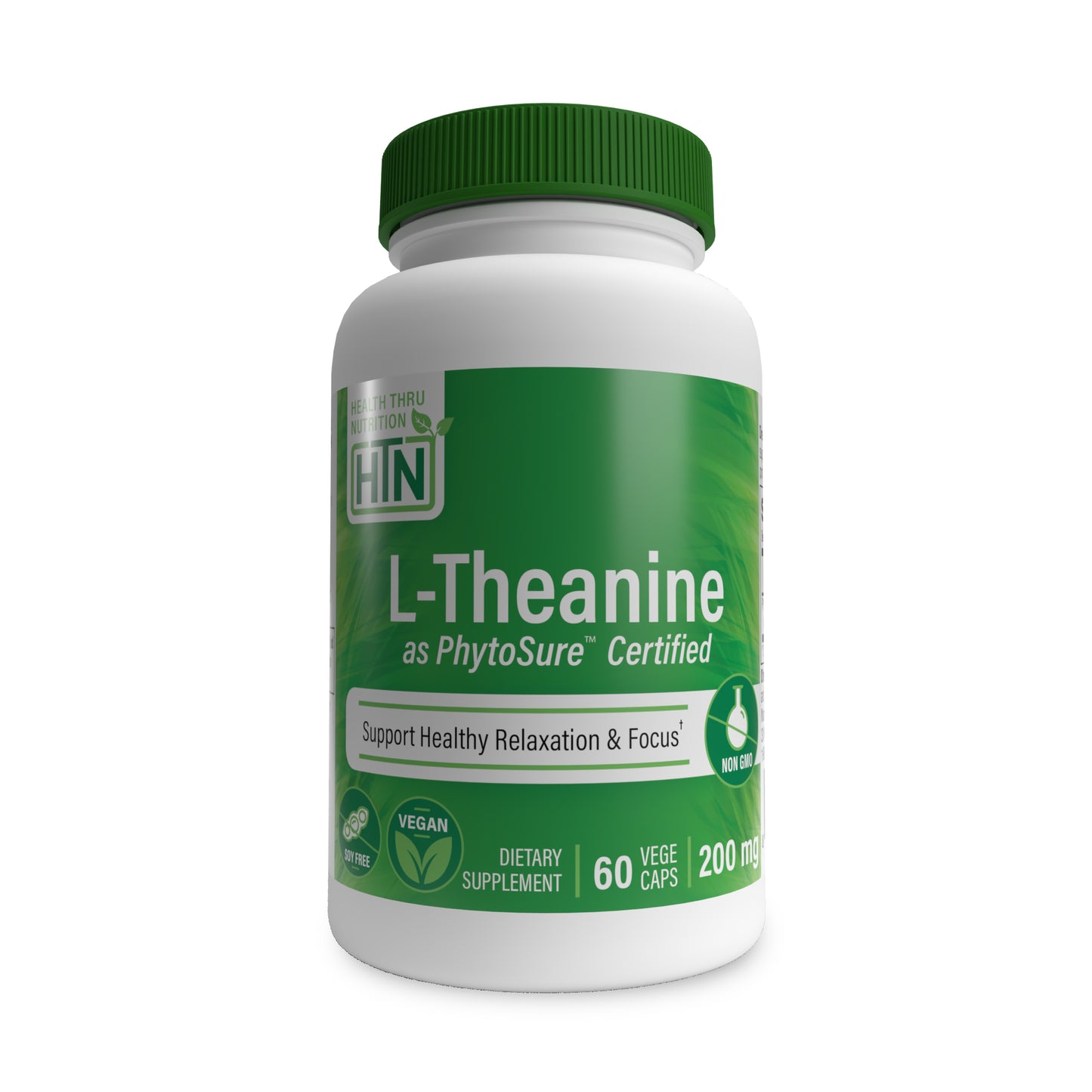 L-Theanine 200mg as Phytosure™ Certified 60 Vegecaps